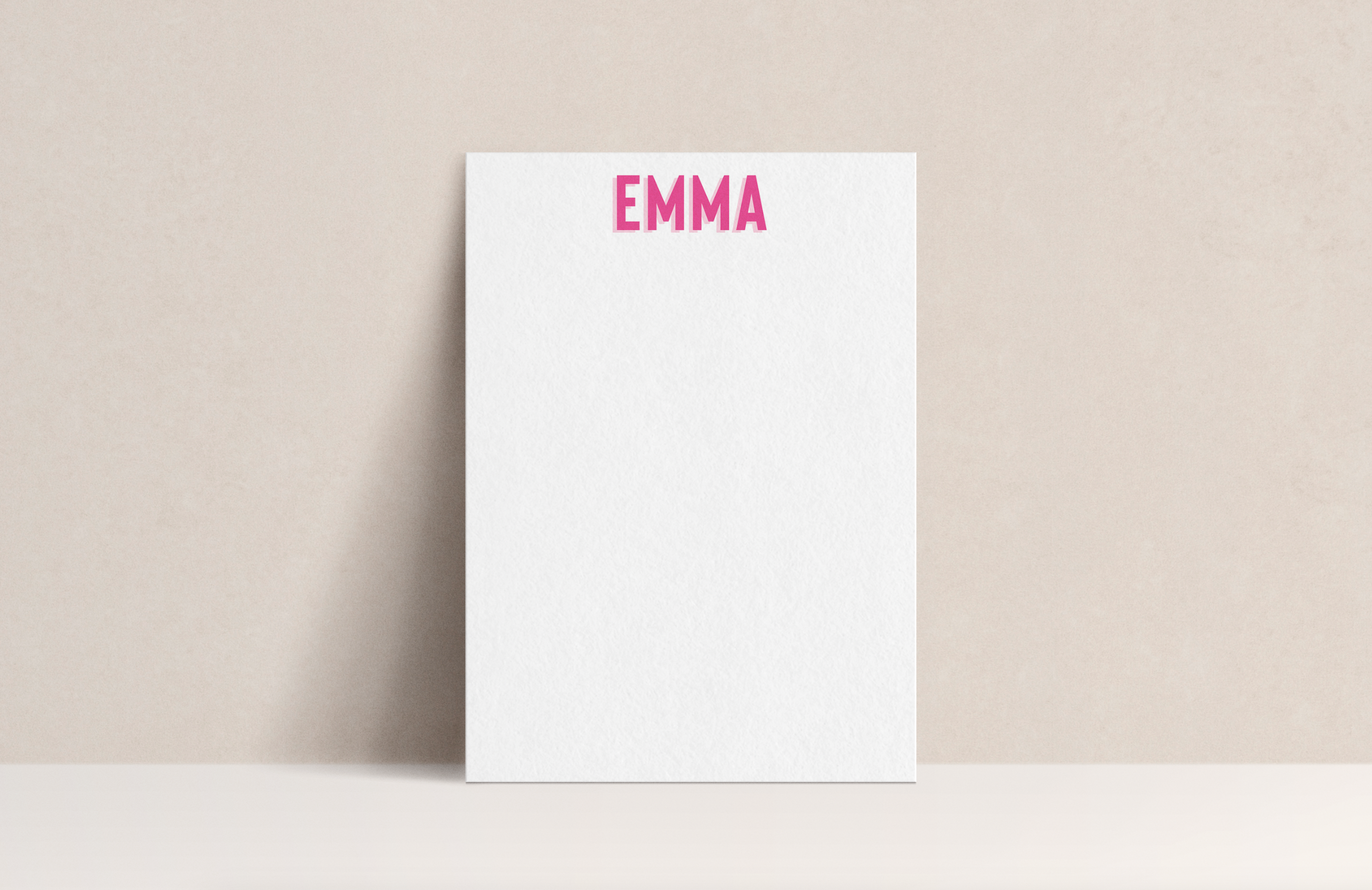 Elliott Cut | Modern Monogram Notepad