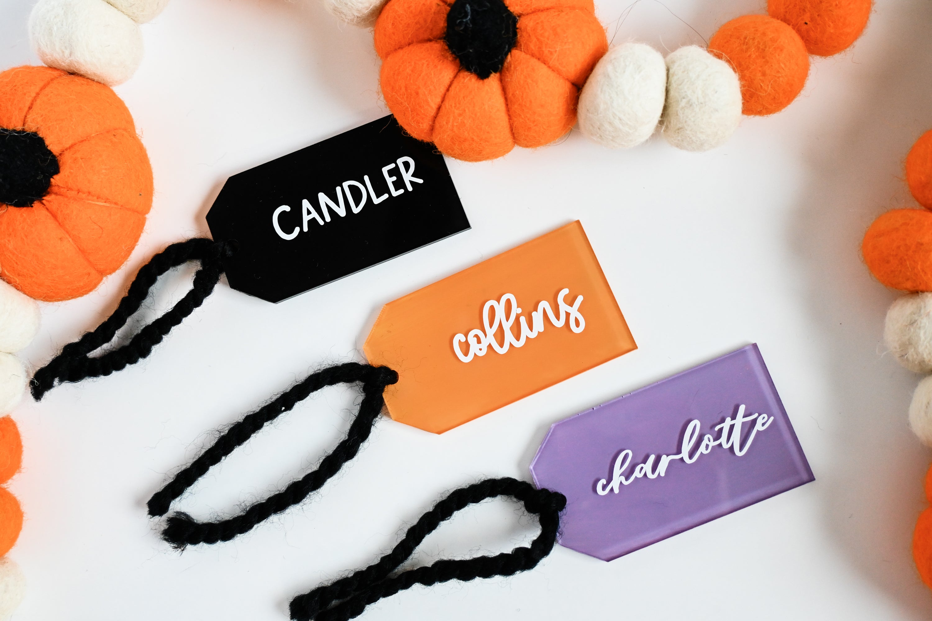 Personalized Halloween Acrylic Gift Tag