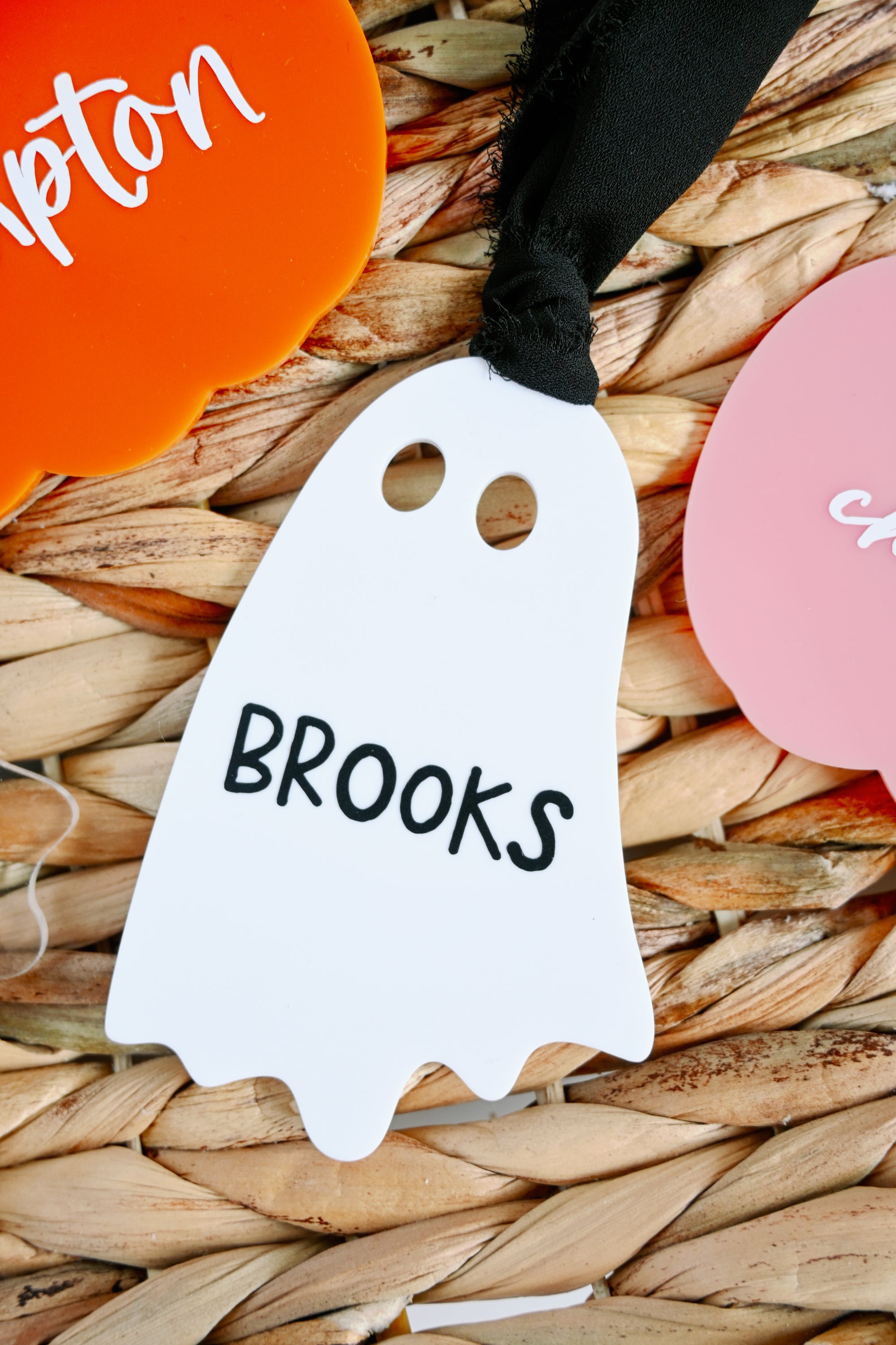 Personalized Ghost Boo Basket Tag