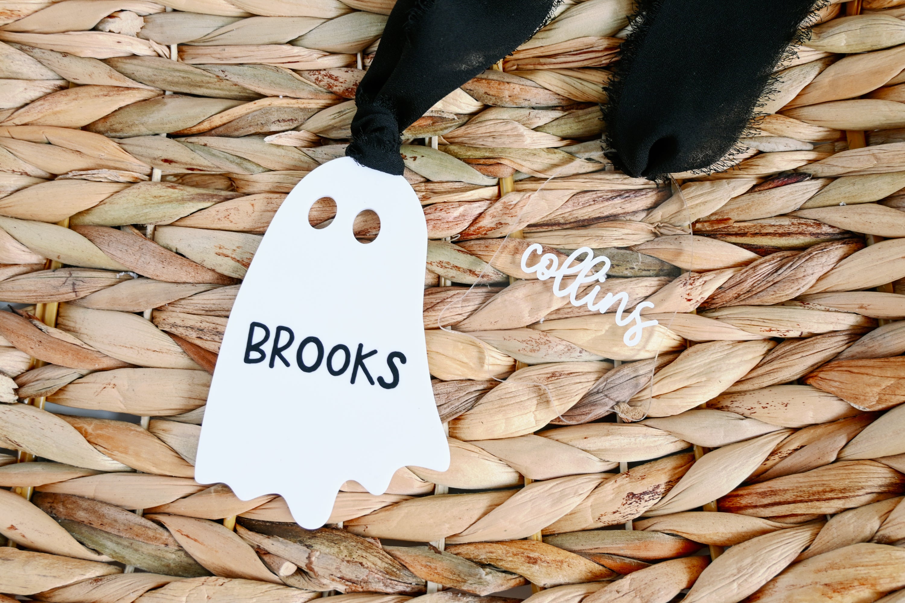 Personalized Ghost Boo Basket Tag