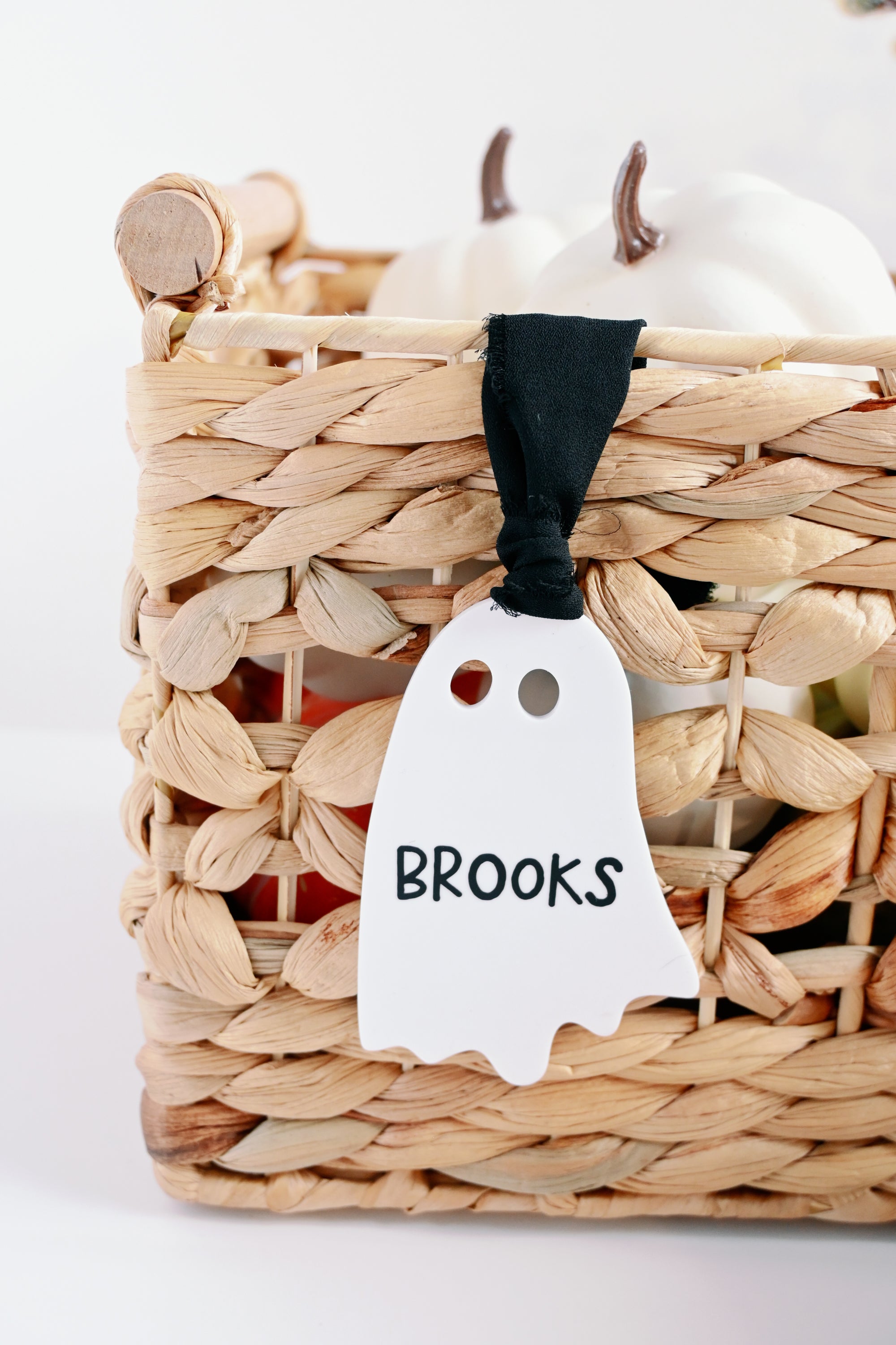 Personalized Ghost Boo Basket Tag