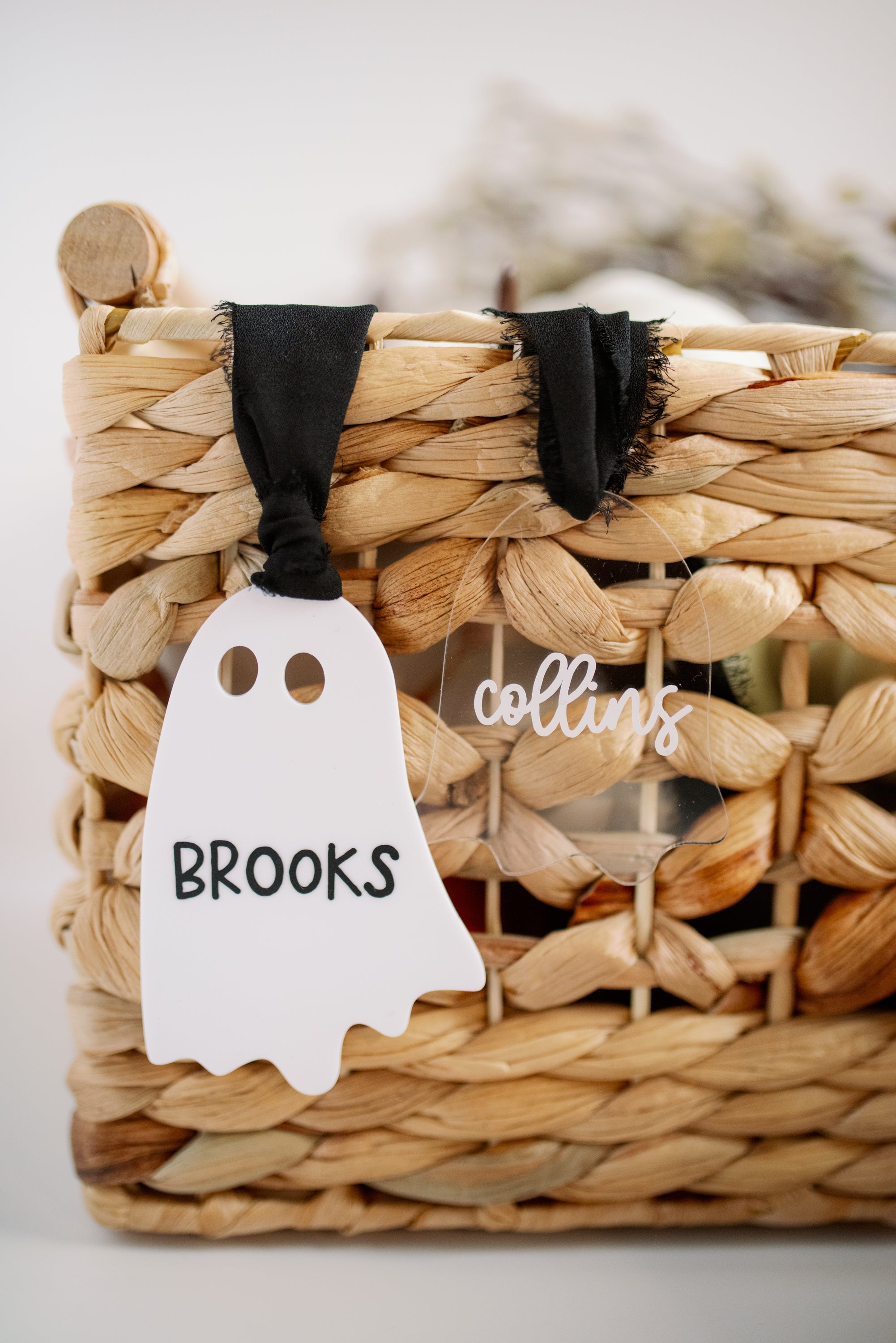 Personalized Ghost Boo Basket Tag