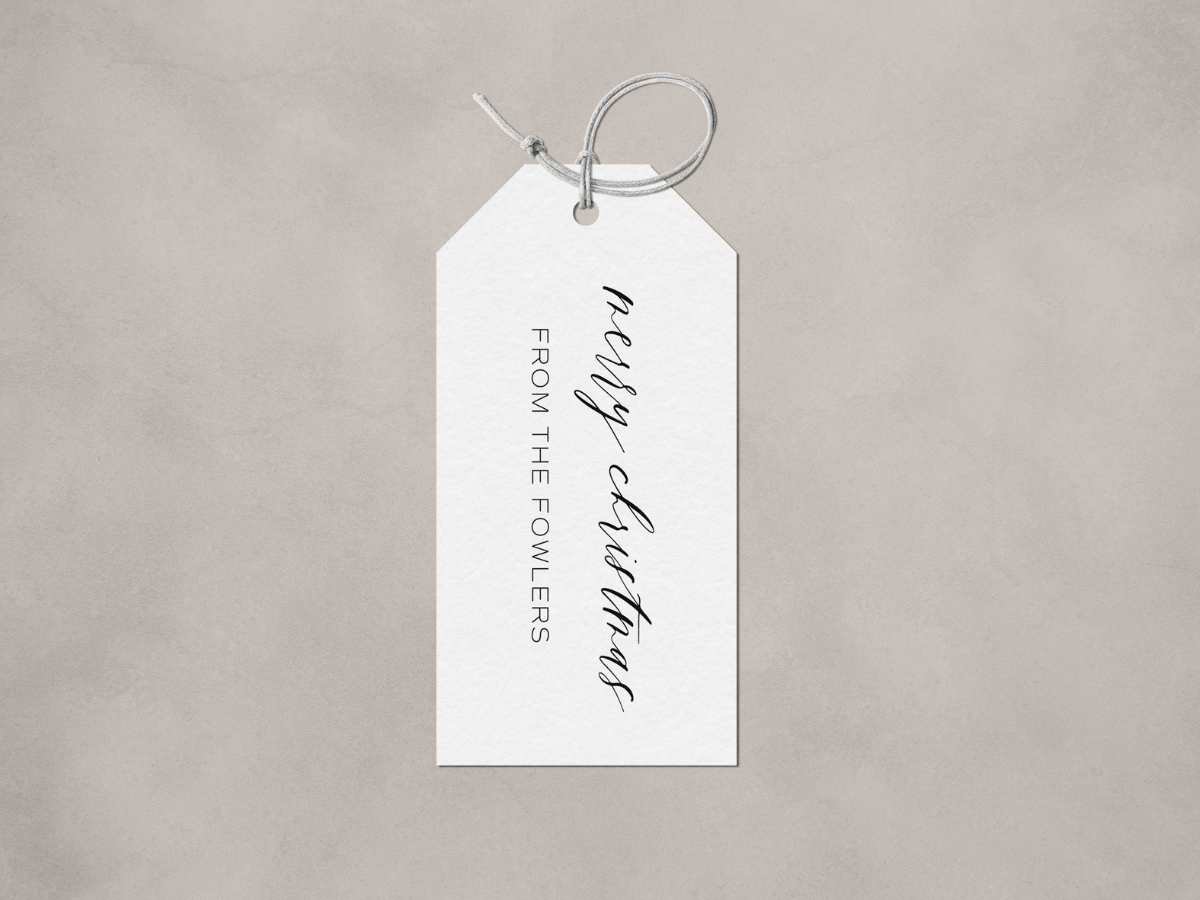 Custom Holiday Gift Tags