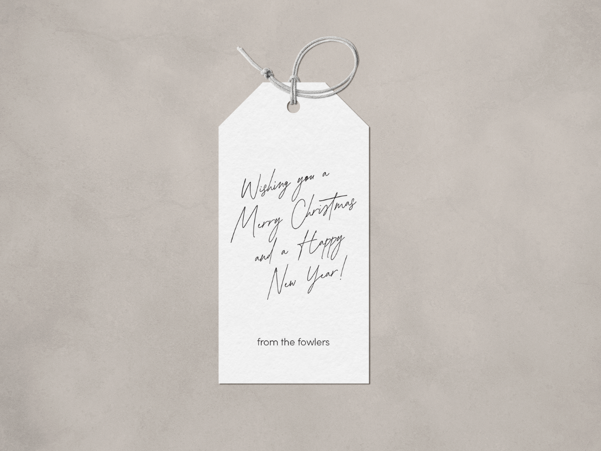 Custom Holiday Gift Tags