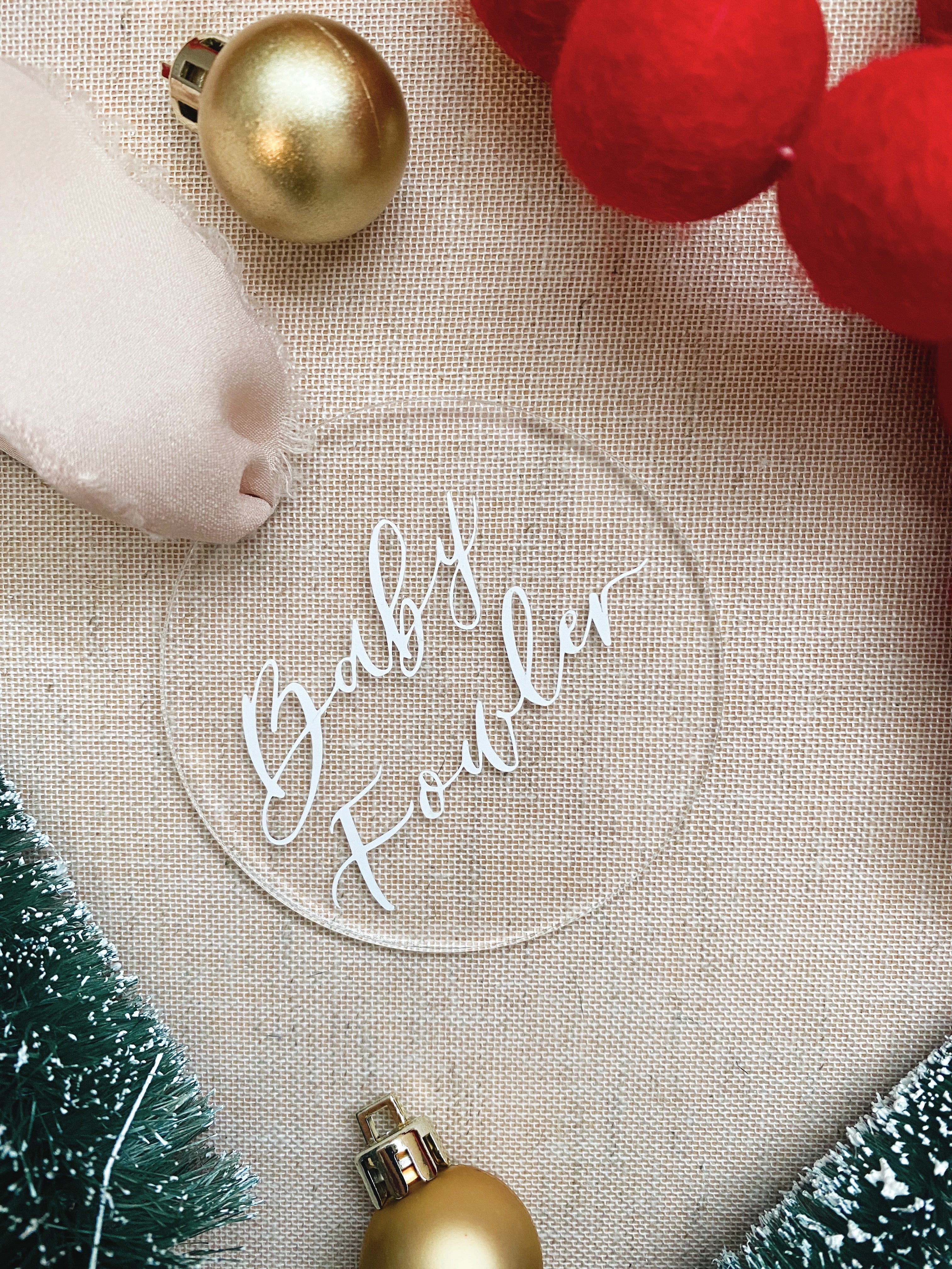 Personalized Baby’s First Christmas Ornament