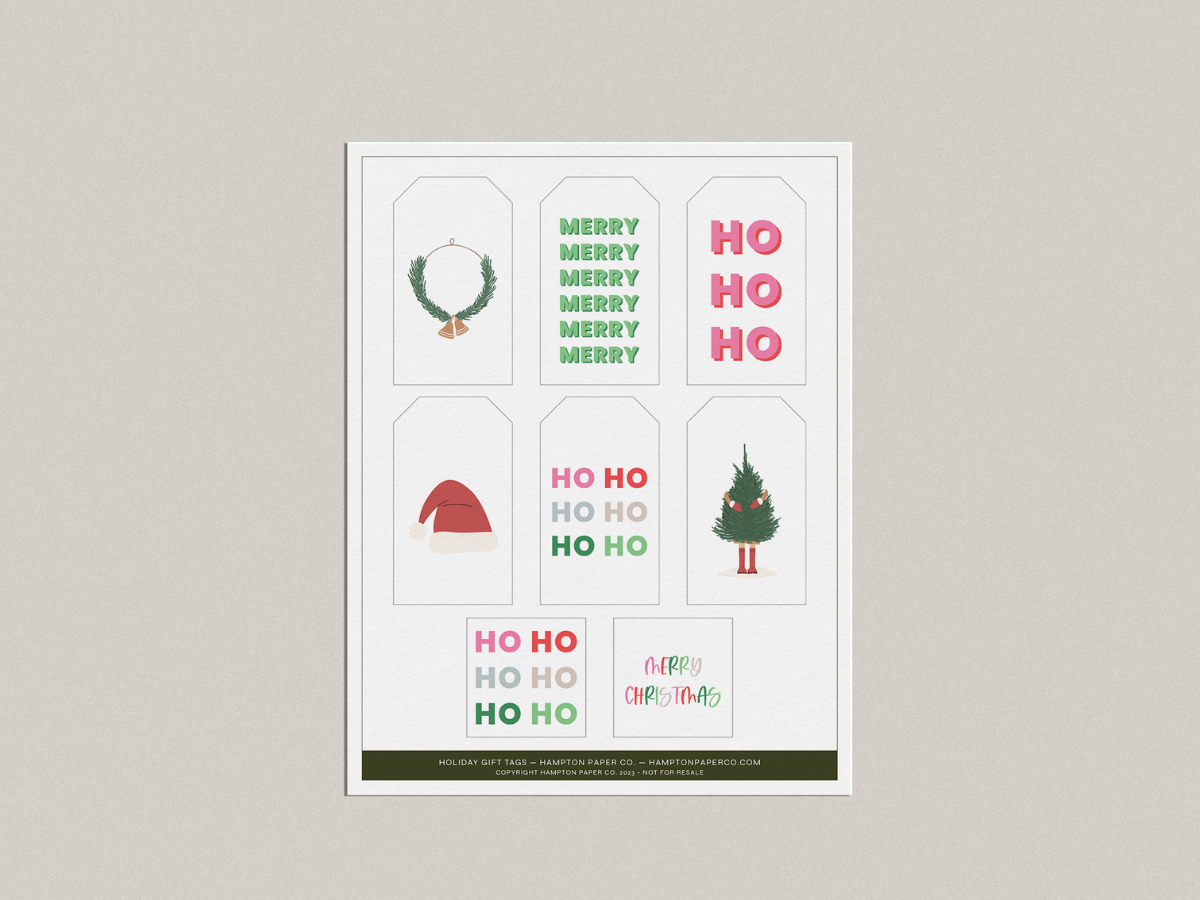 Printable Christmas Gift Tags