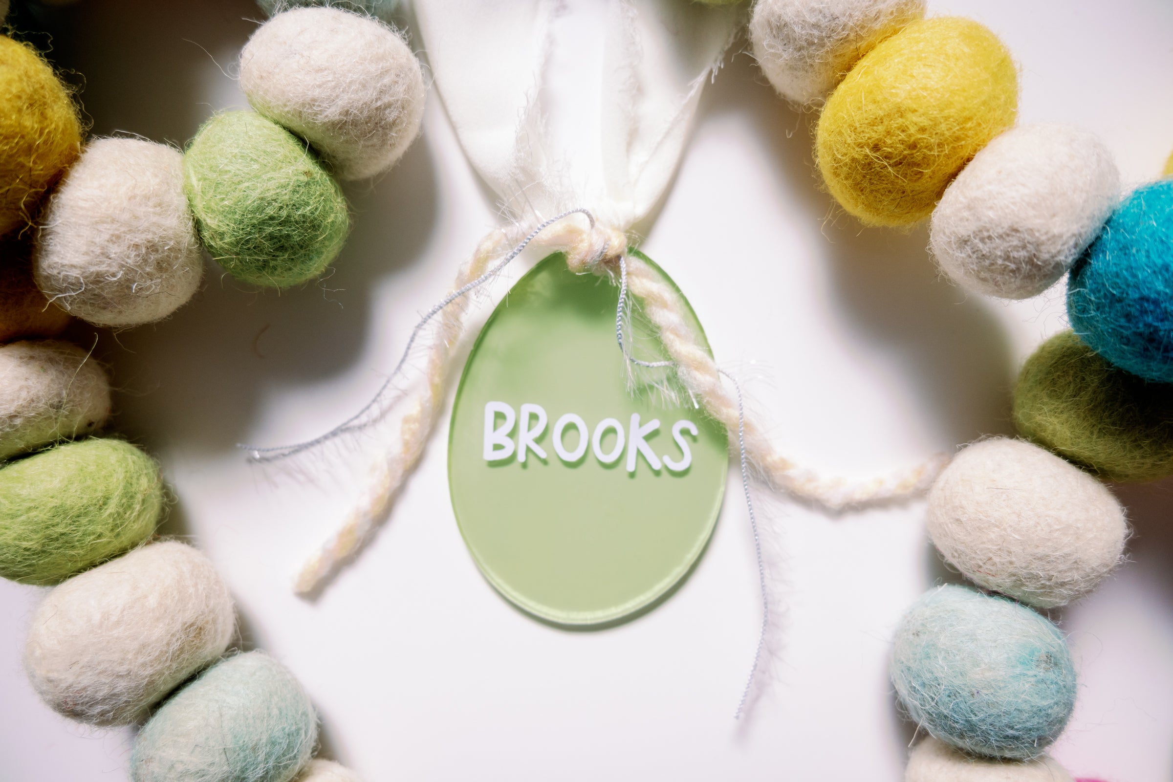 Easter Egg Acrylic Basket Tag (Personalized)