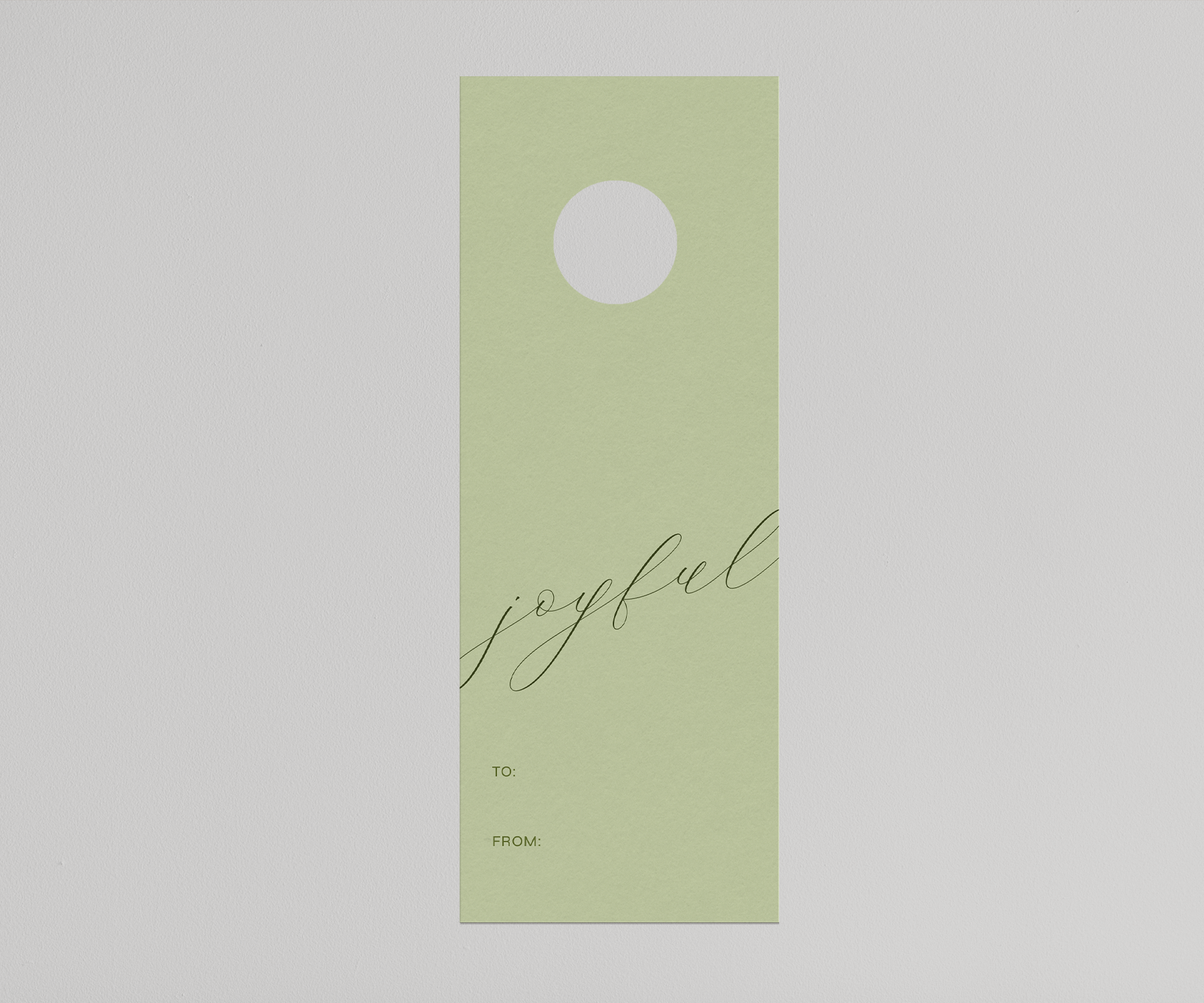 Joyful Christmas - Holiday Wine Tags