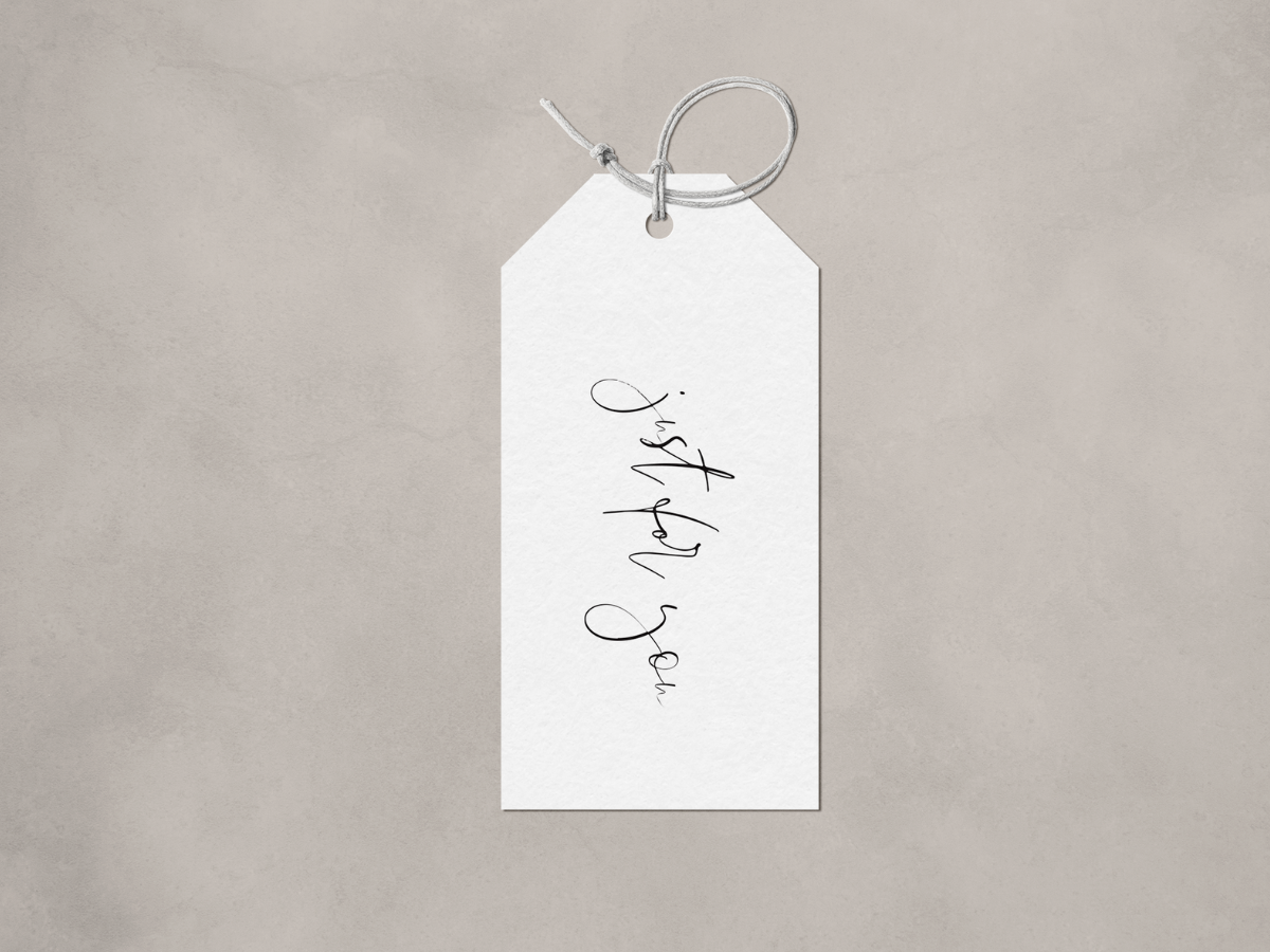 Just For You Gift Tag