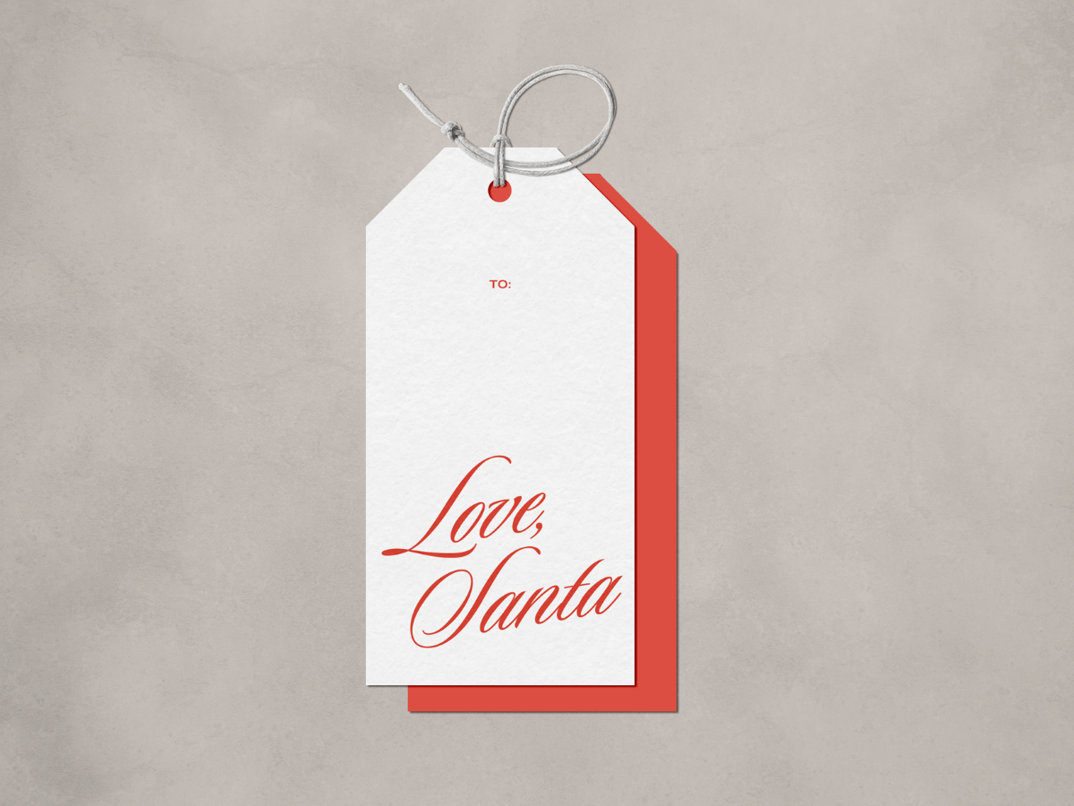 Love Santa Gift Tag