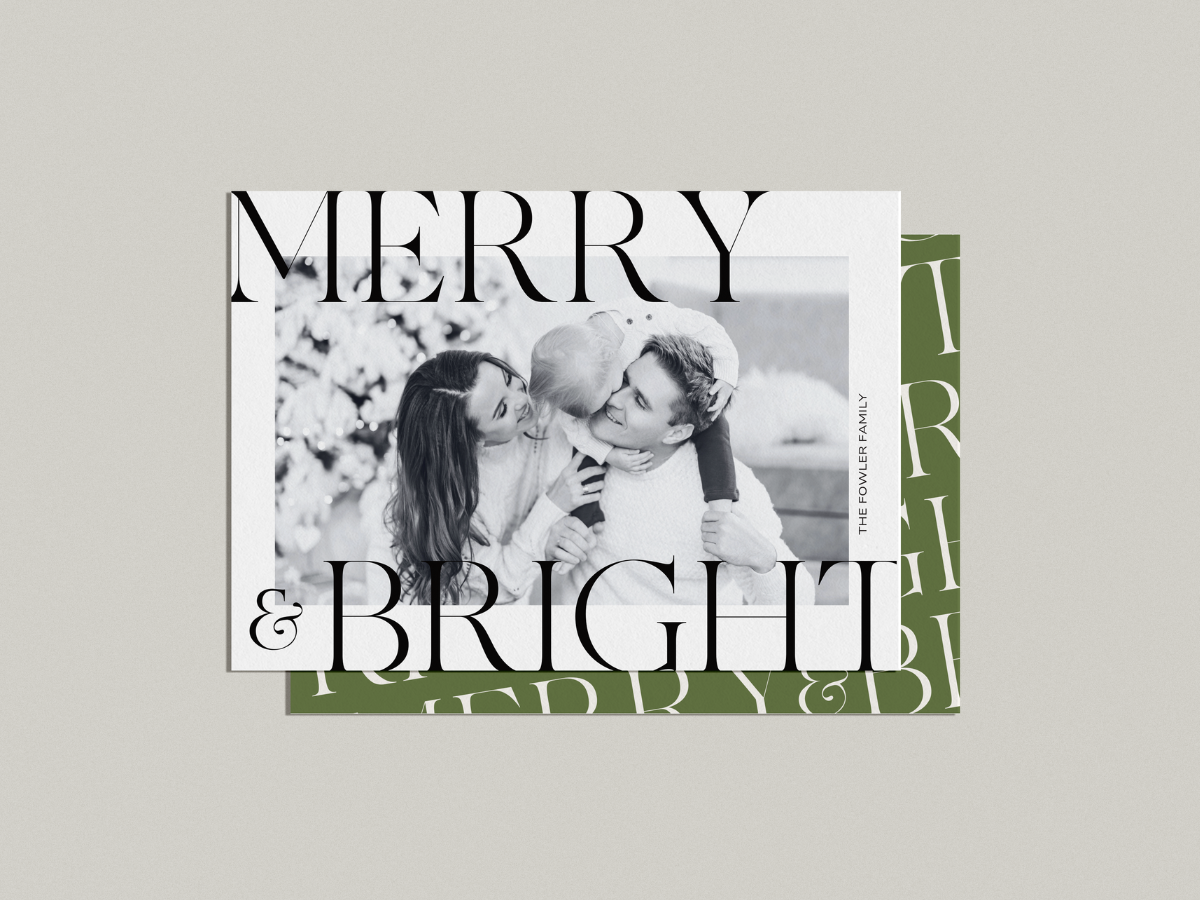 Merry & Bright Christmas Card