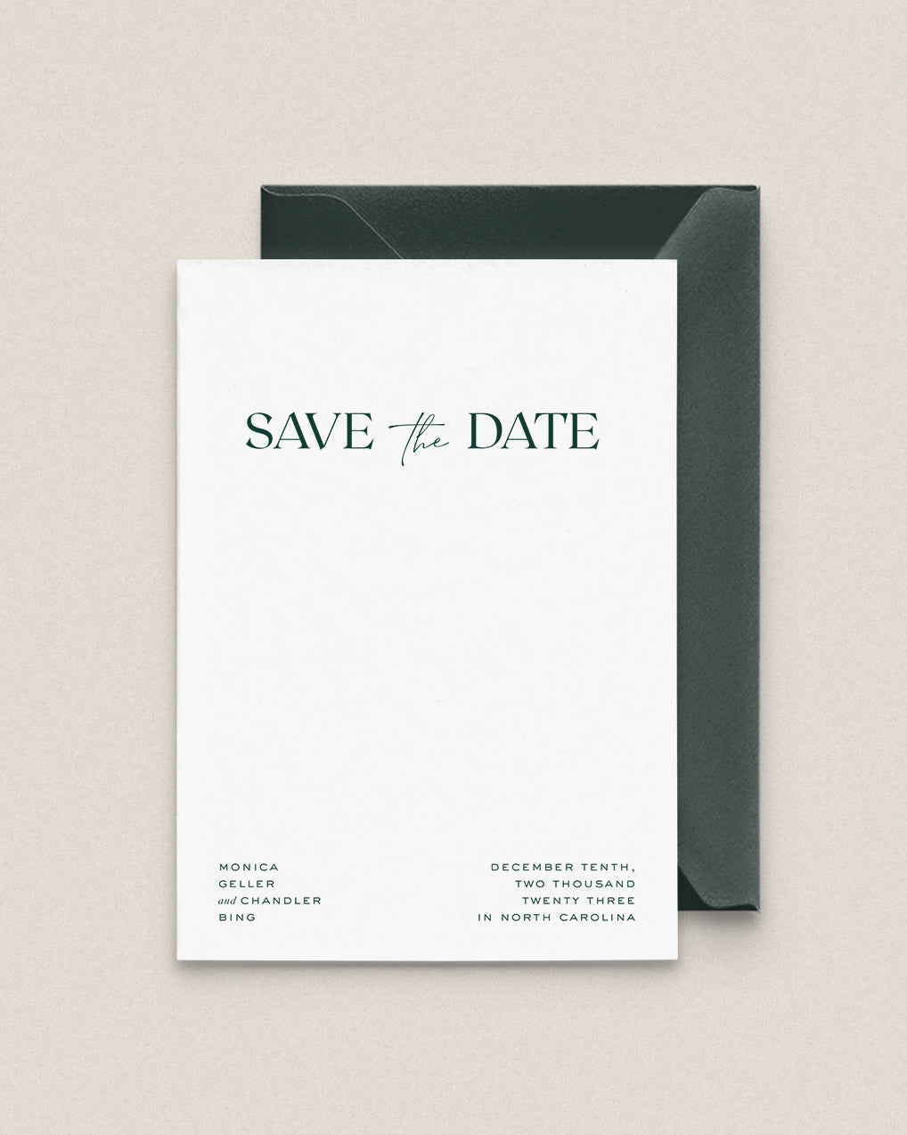 Whiteside - Save the Date & Envelope