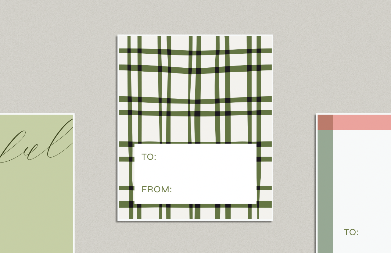 Festive Holiday Gift Tag Stickers