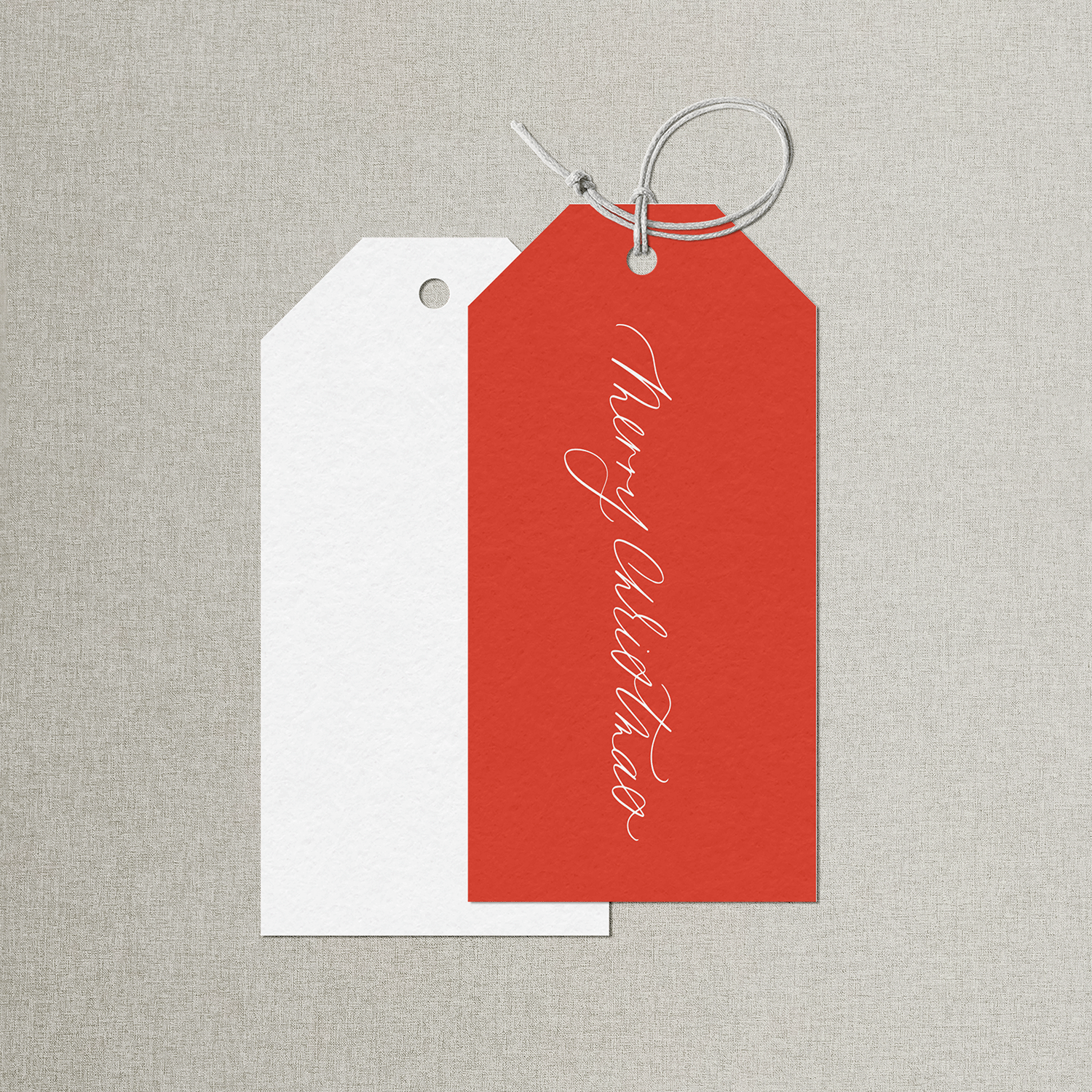 Script Merry Christmas Gift Tag