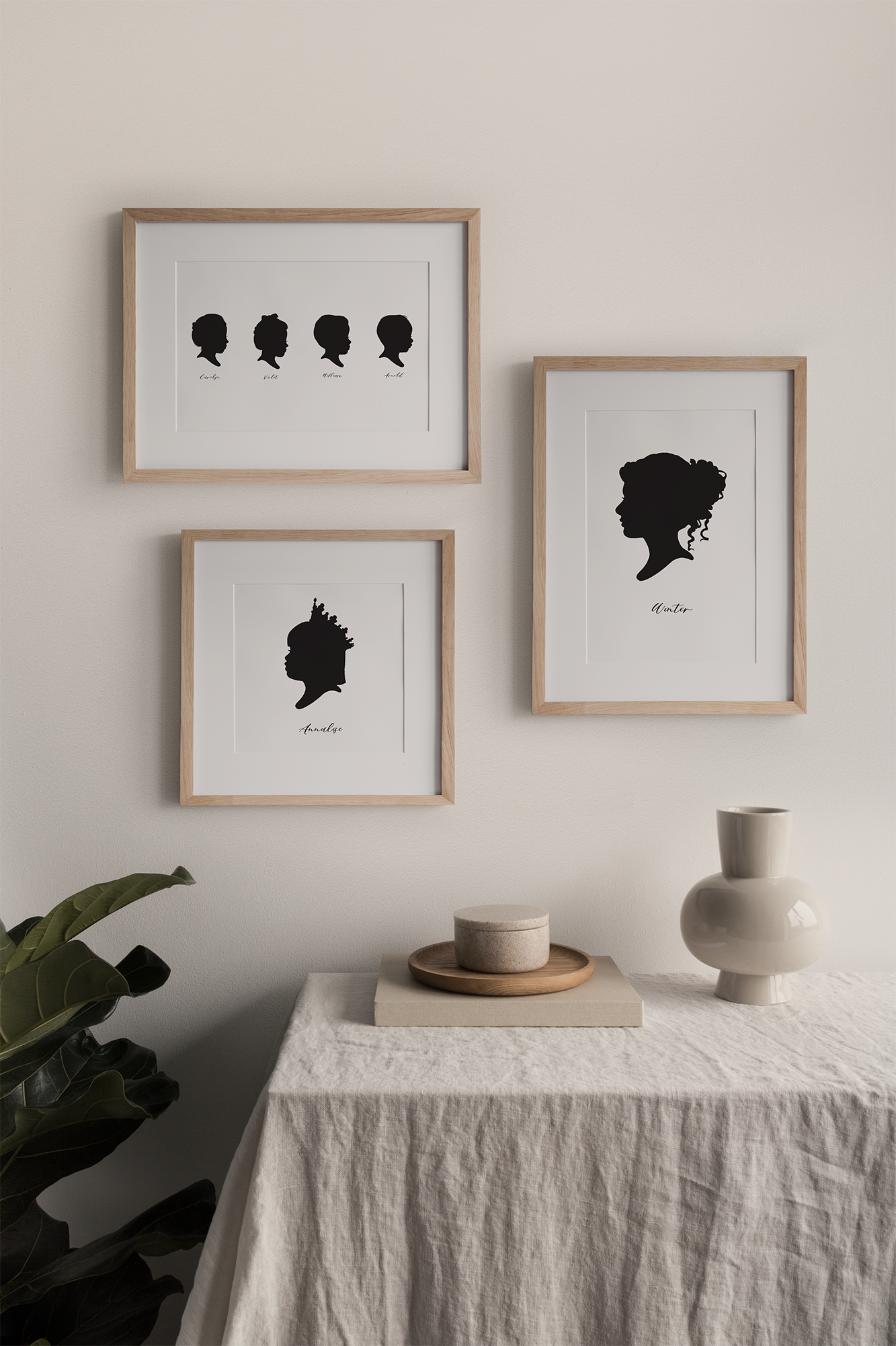 Classic Silhouette Portrait Print