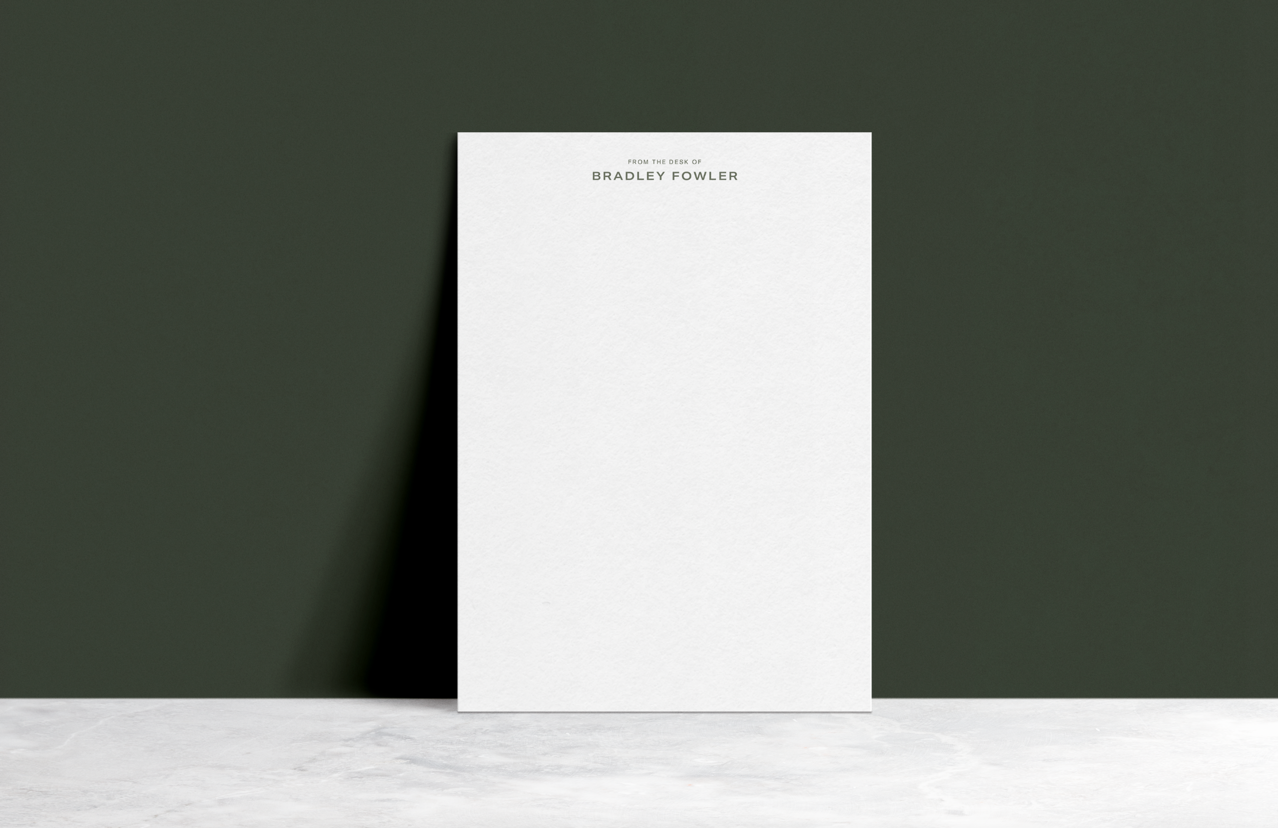 Wappoo Creek | Classic Sans Serif Notepad