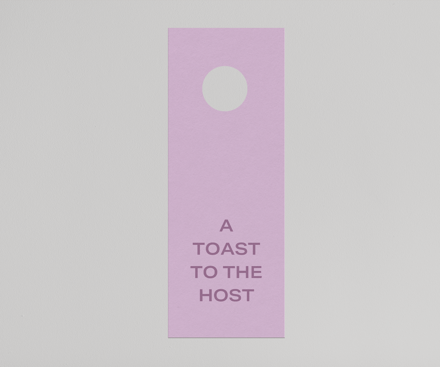 Toast to the Host Wine Tag