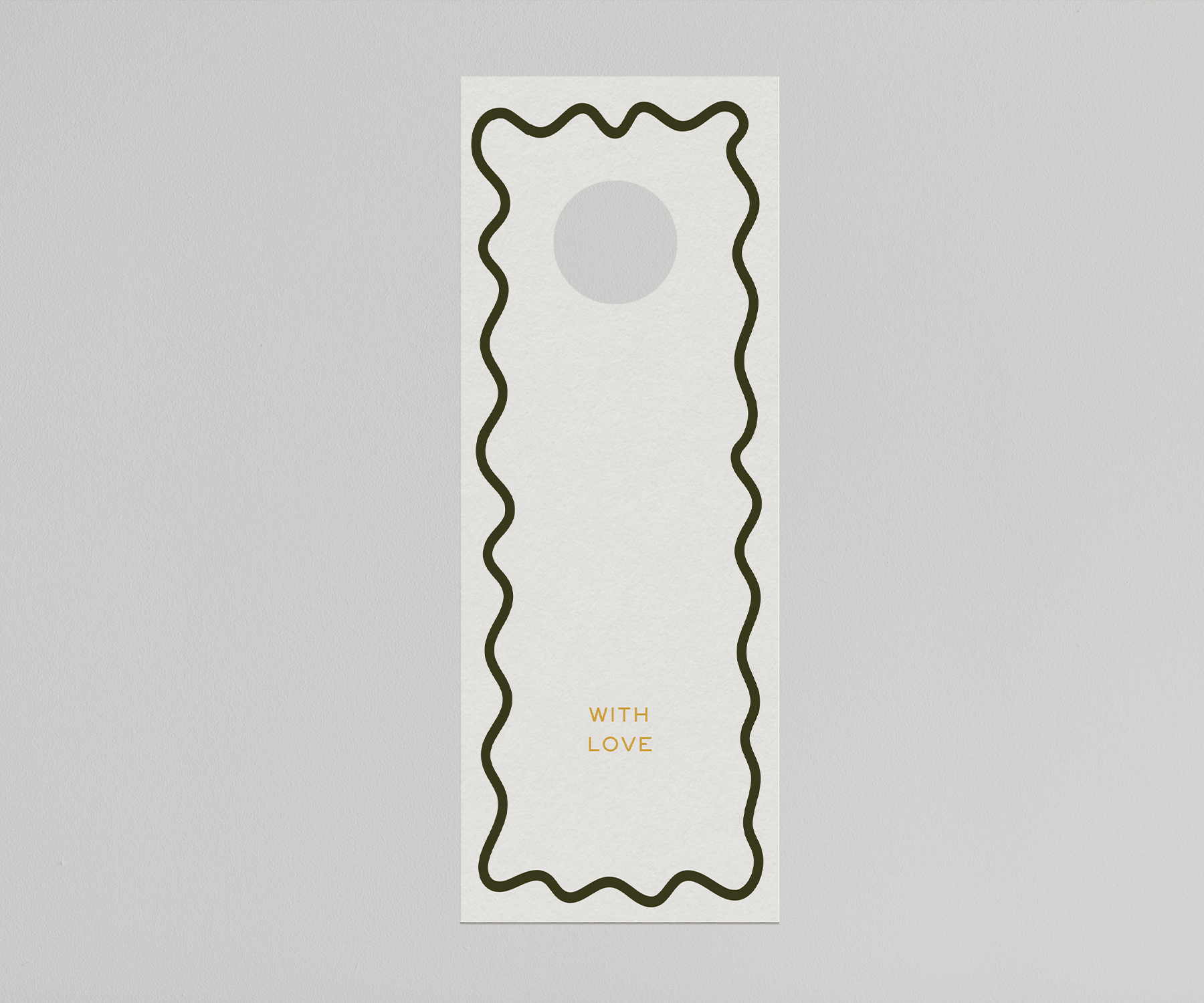 With Love Wine Tag