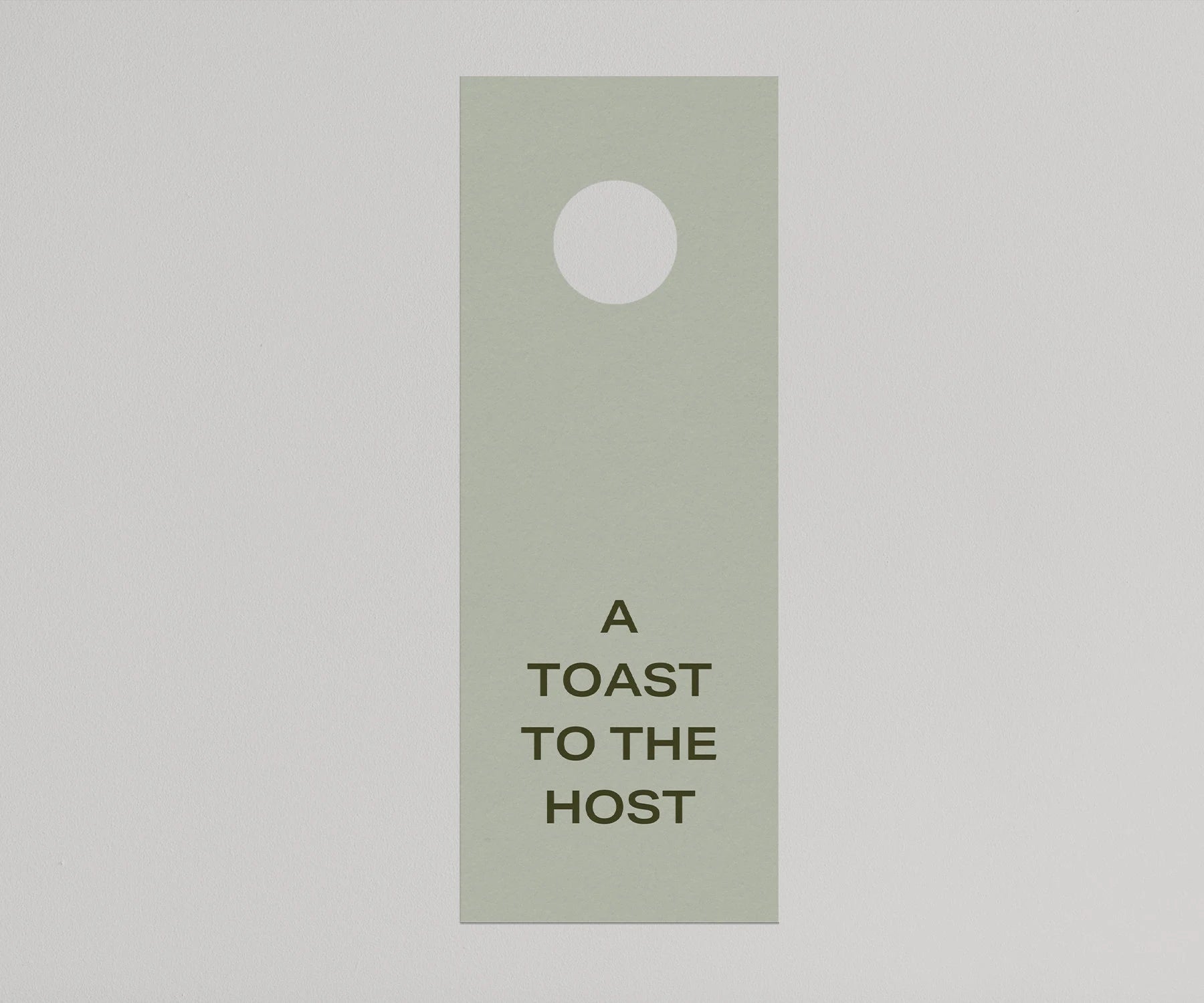Toast to the Host Wine Tag
