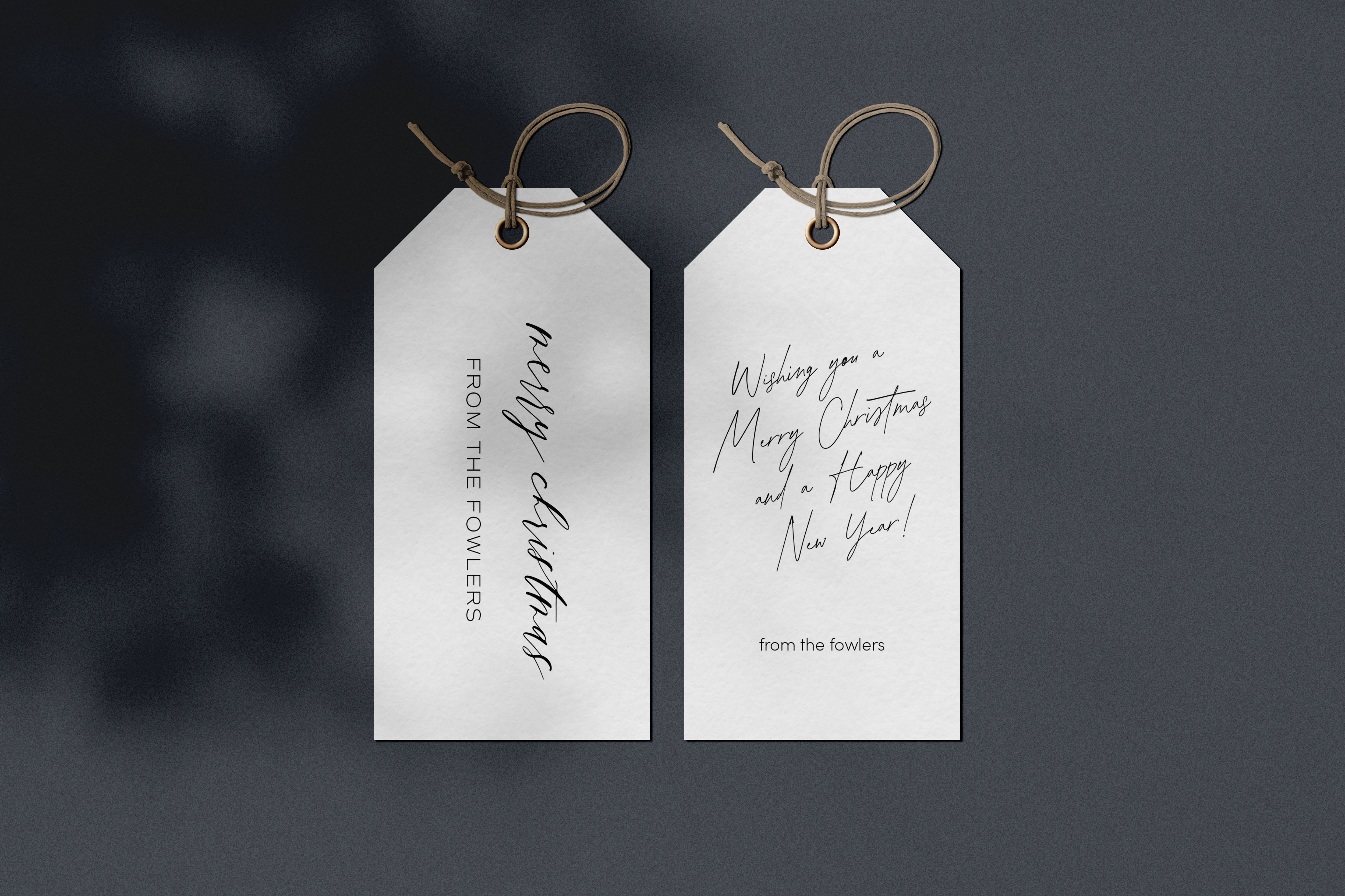 Custom Holiday Gift Tags