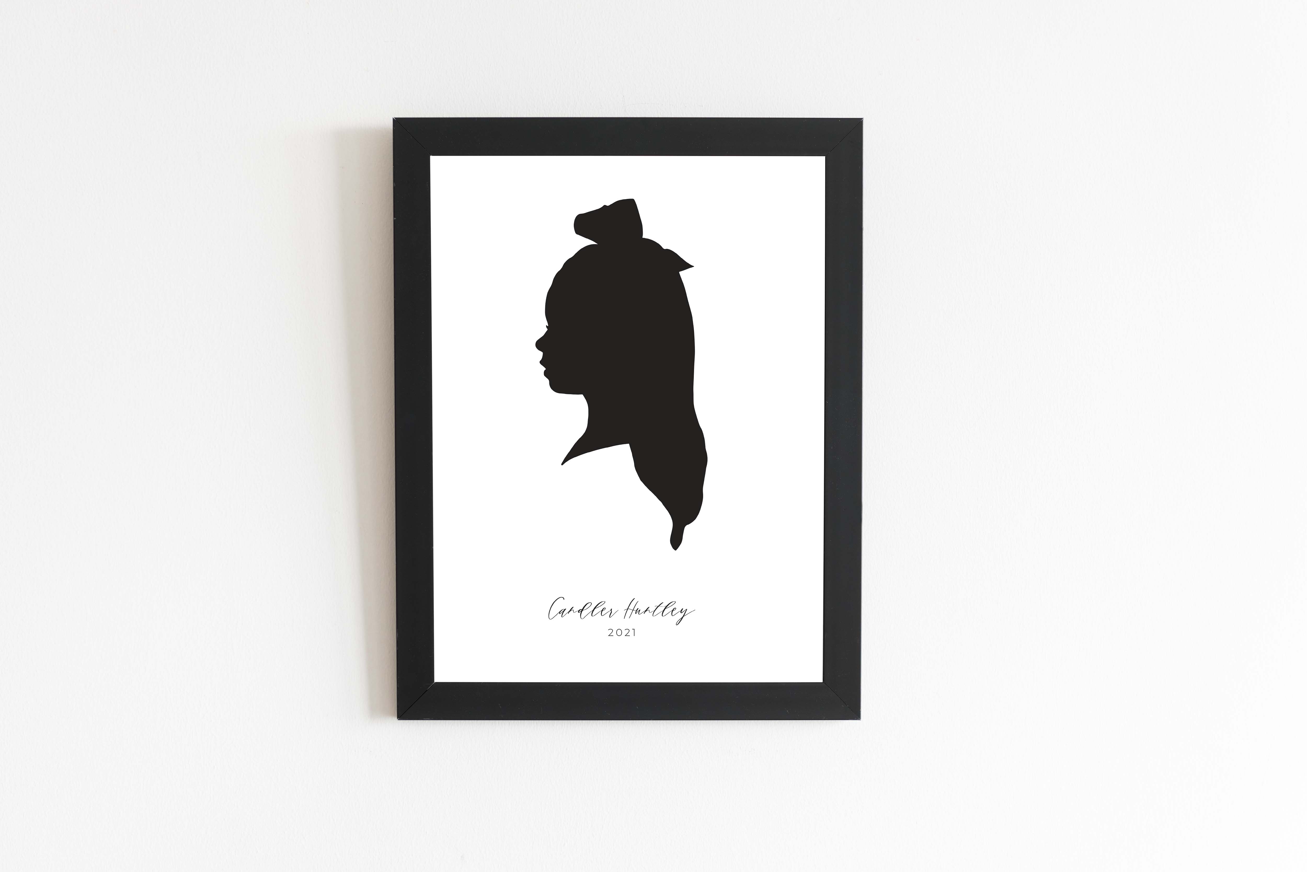 Classic Silhouette Portrait Print