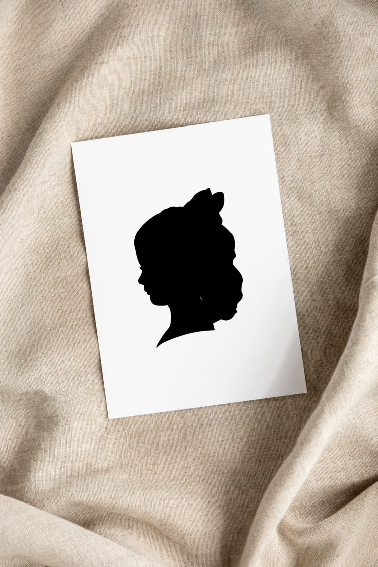 Classic Silhouette Portrait Print