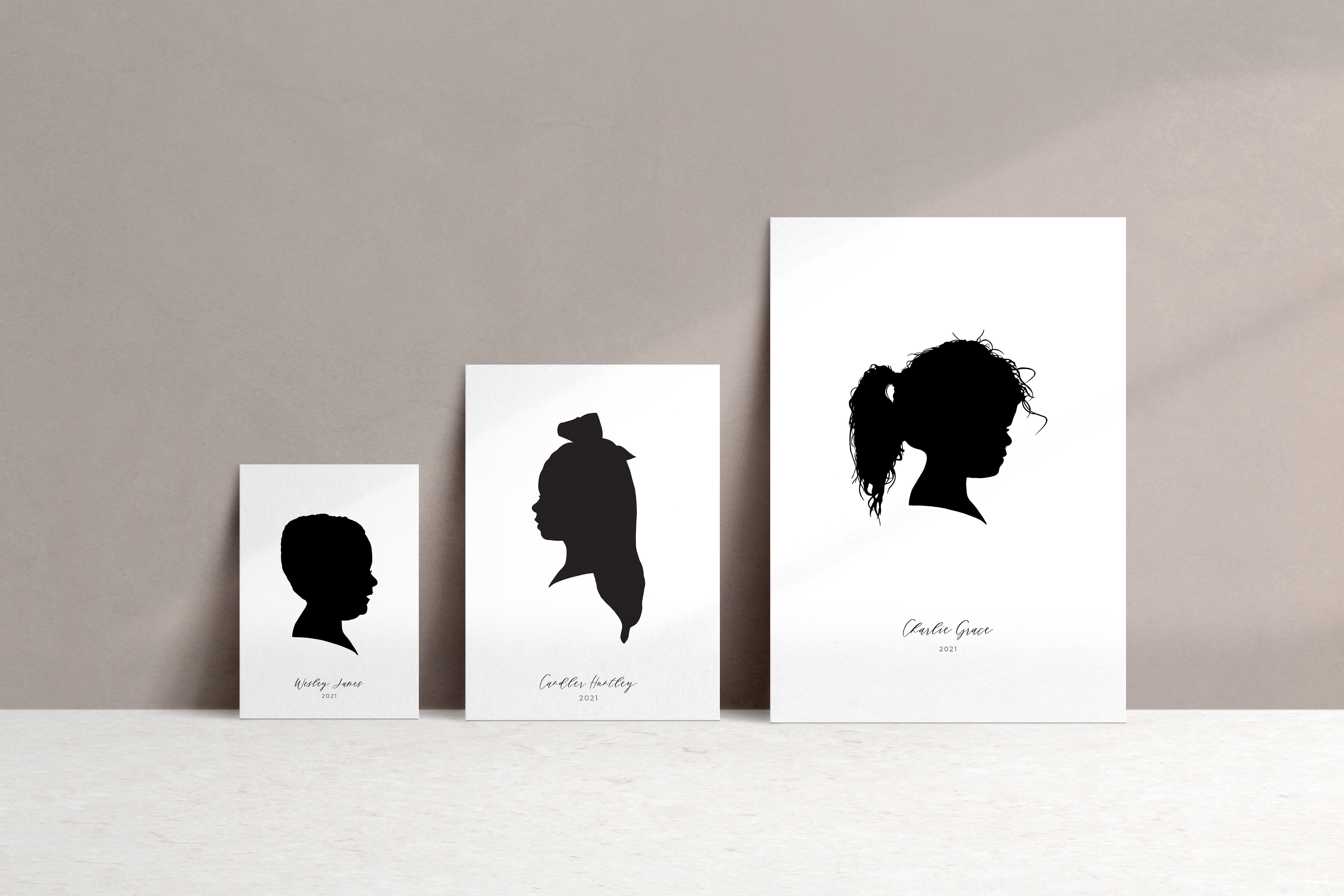 Classic Silhouette Portrait Print