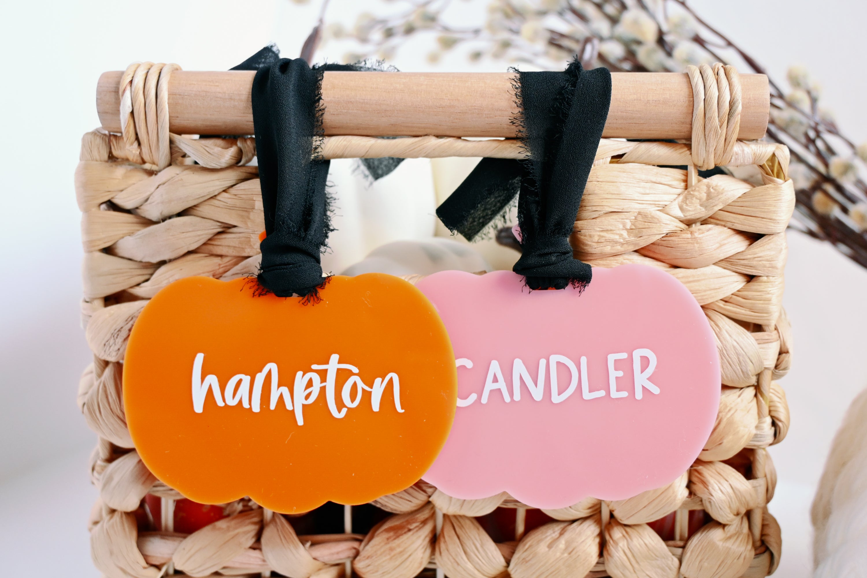 Personalized Pumpkin Boo Basket Tag