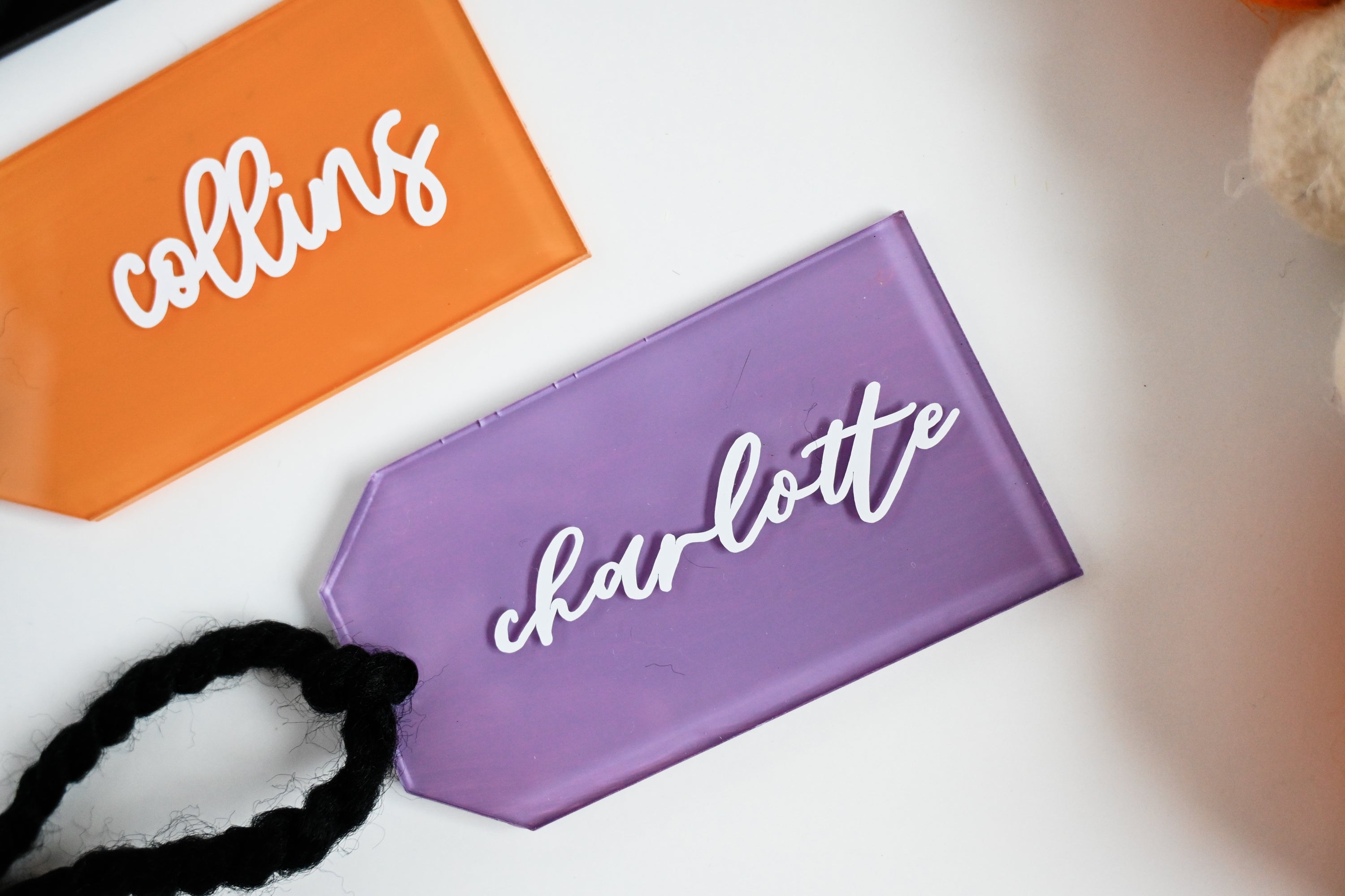Personalized Halloween Acrylic Gift Tag