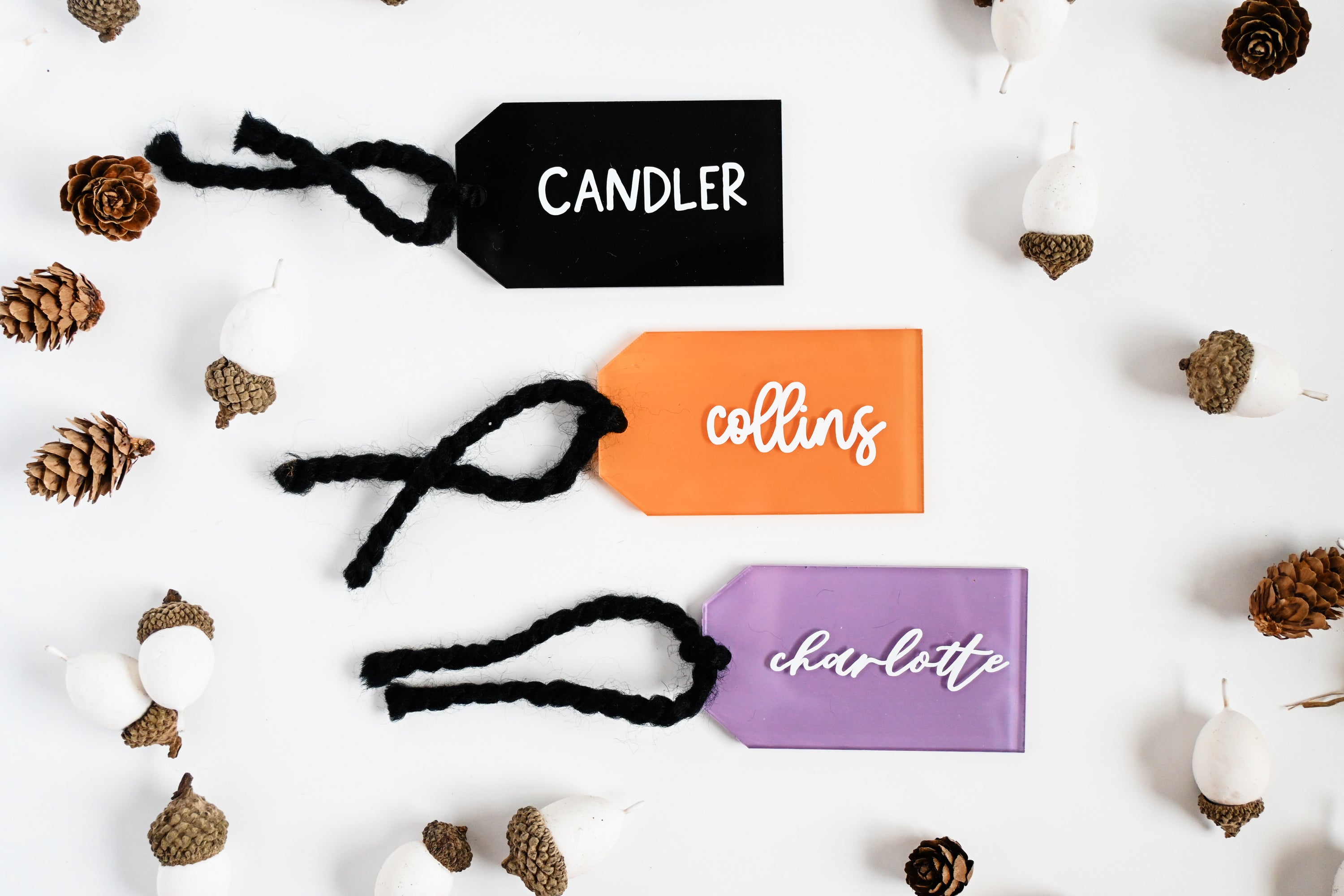 Personalized Halloween Acrylic Gift Tag