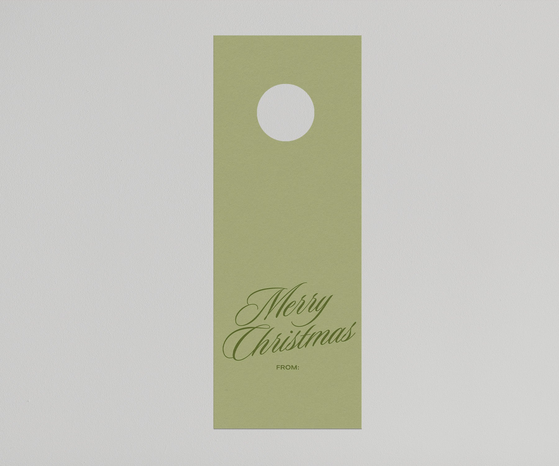 Merry Christmas - Holiday Wine Tags