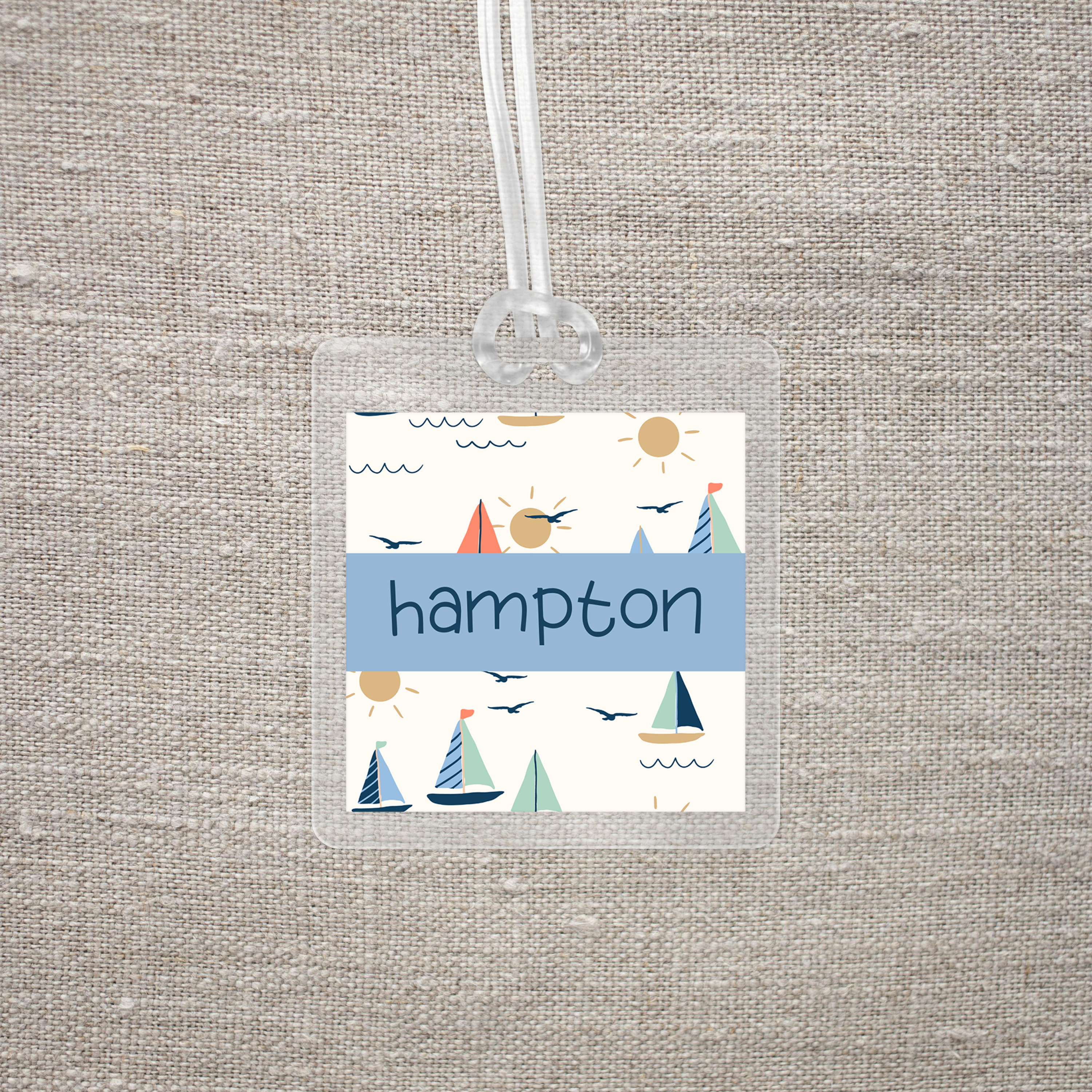 Sailboats Bag Tag