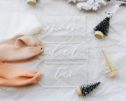 Acrylic Personalized Gift Tag
