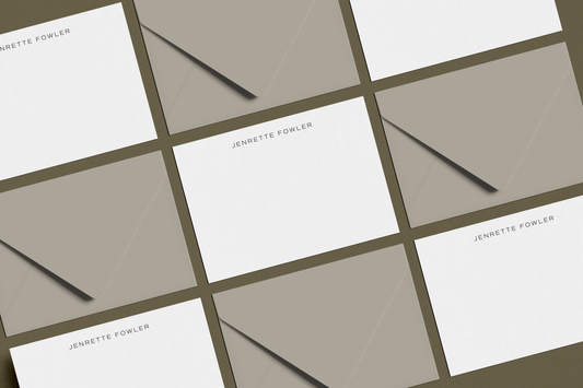 Wappoo Creek | Classic Serif Note Card & Envelope Set